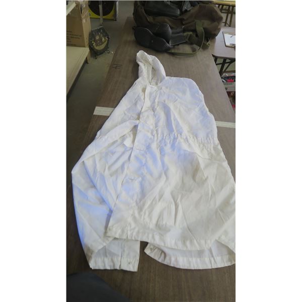 Lot of 15 winter white camo parka covers, various sizes