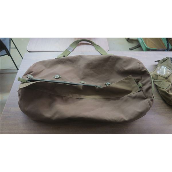 2 large military duffle bags