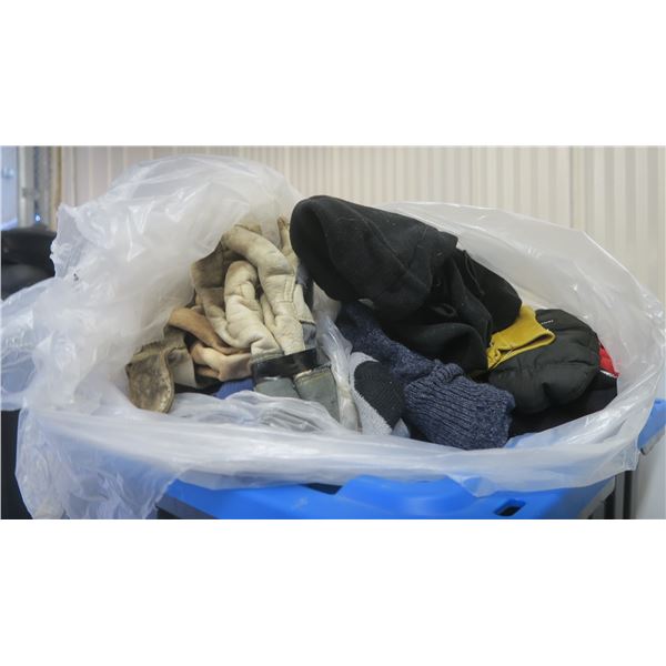 Bag of misc. gloves & toques