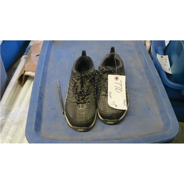 black & grey running shoes, size 6 1/2