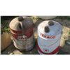 Image 1 : 2 antique Texaco & Esso oil tins, 5 gal