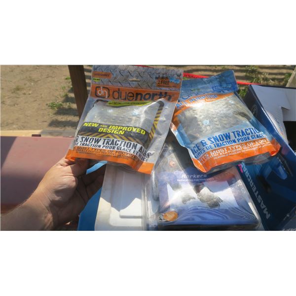 3 pairs of new snow traction foot aids