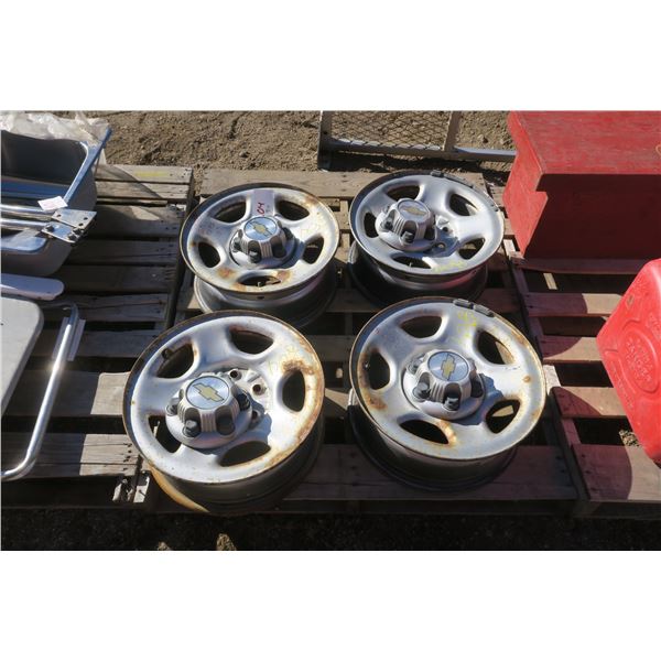 4 Chevy Rims & Caps - 16" 99-07 GM Vehicles