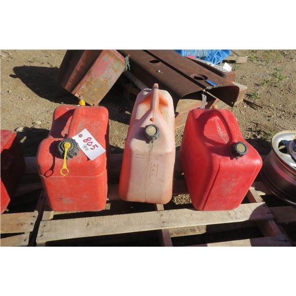 3 gas Cans