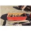 Image 3 : Wood Chest w/ Iron Plumbing Fittings  - 12x32x10"