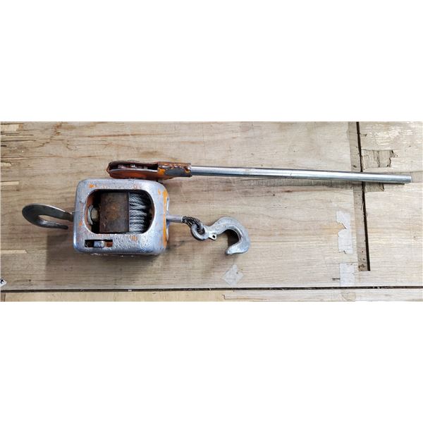 1 ton hand lift cable hoist