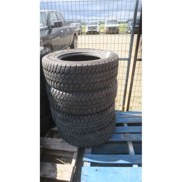 set of 4 goodyear wrangler LT265/70R17 M+S tires
