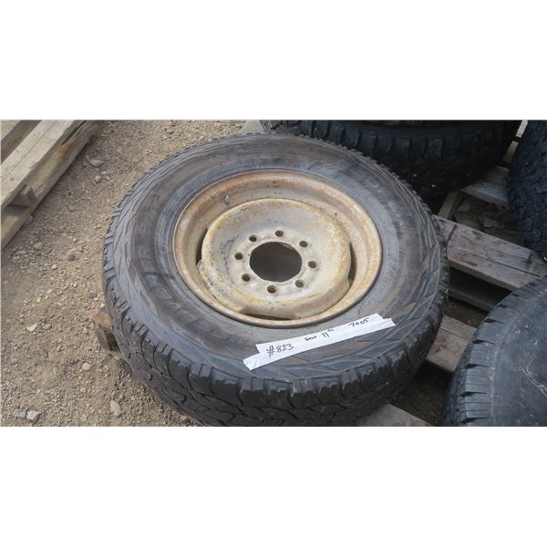 Single tire on rim, Cooper Discoverer A/T 3  LT245/75R17