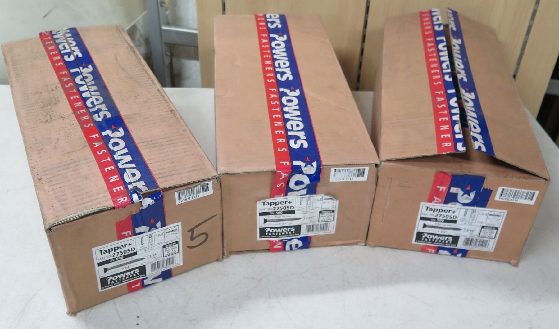 Qty 3 Boxes Powers Fasteners Tapper+ 2750SD