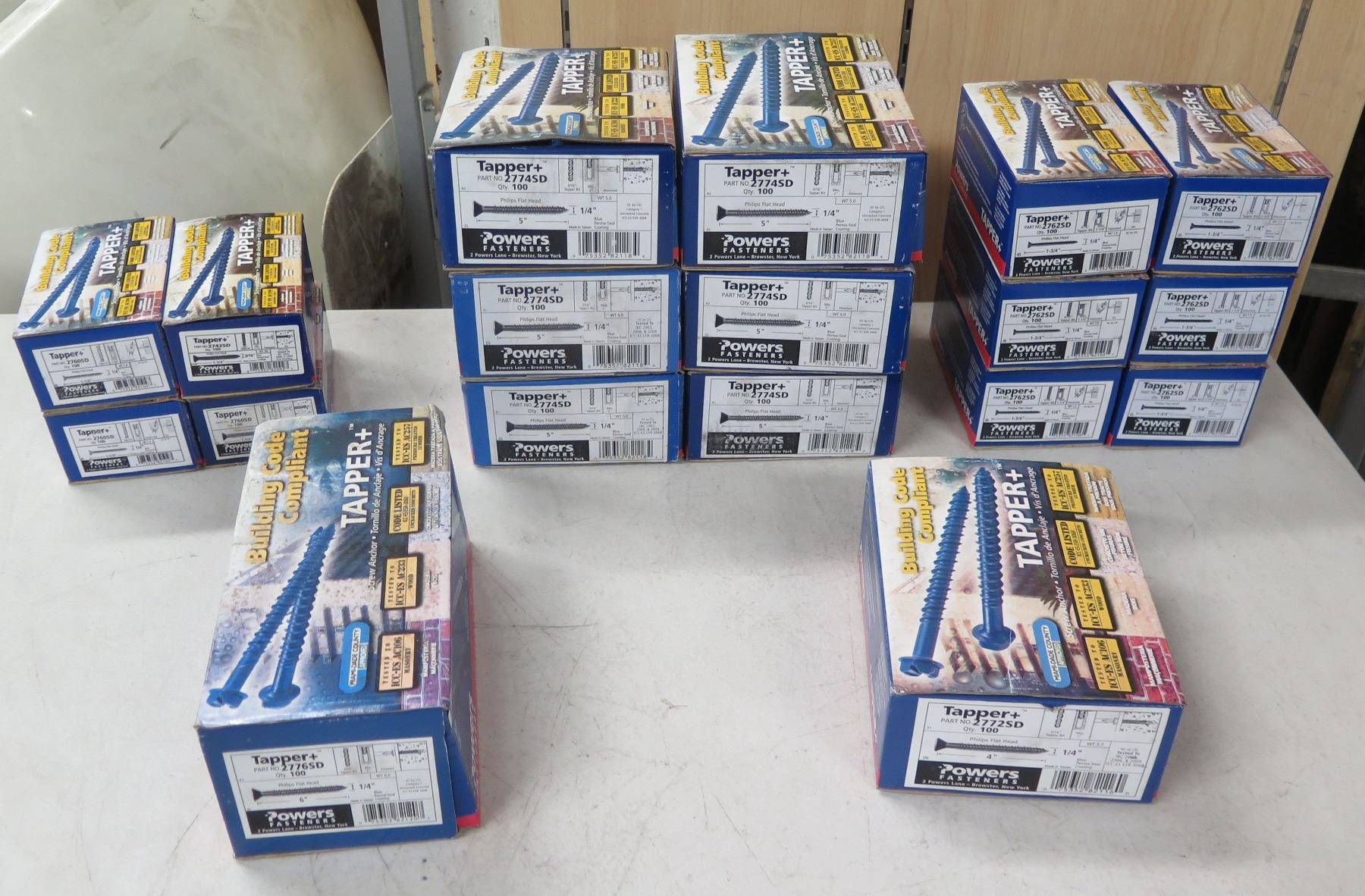 Qty Approx. 18 Boxes Powers Fasteners Tapper+ 2760SD/2774SD/2762SD etc