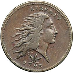 1793 S-8 R3 Wreath Cent VF25+.
