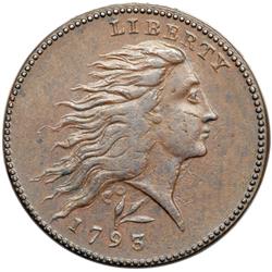 1793 S-11b R4 Wreath Cent with Lettered Edge and Dou