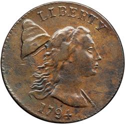 1794 S-19a R5+ Head of 1793 with Edge of 1793. VF30