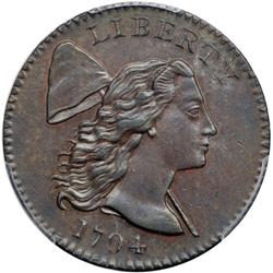 1794 S-22 R1 PCGS graded MS63 Brown.