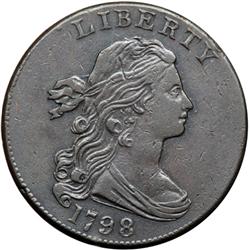 1798 S-172 R2+ Style II Hair with Small 8 VF30.