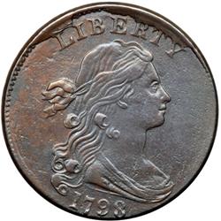 1798 S-173 R3- Style II Hair with Small 8 VF30.