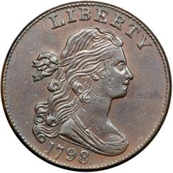 1798 S-179 R3 Style II Hair with Small 8 AU50.