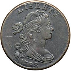 1798 S-180 R5+ Style II Hair with Small 8 VF30.