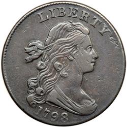 1798 S-183 R5+ Style II Hair with Small 8 VF25.