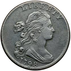 1798 S-185 R2 Style II Hair with Small 8 VF30.