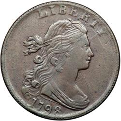 1798 S-185 R2 Style II Hair with Small 8 VF30.