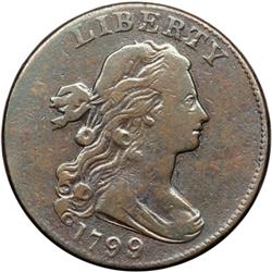 1799/8 NC-1 R7 Overdate 9 over 8 F12.