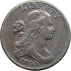 1800/1798 NC-5 R8- Overdate 1800 over 1798 with Styl