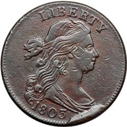 1803 S-249 R2 Corrected Fraction 100 over 000 VF20.