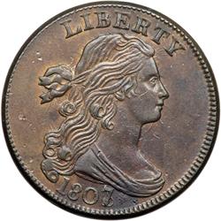 1807/6 S-273 R1 Large Overdate 7 over 6 EF45.