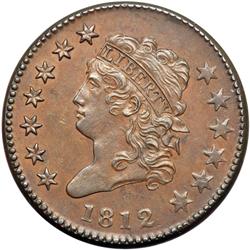 1812 S-290 R1 Small Date AU50.