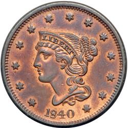 1840 N-10 R2 PCGS graded Genuine.