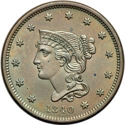 1840 N-12 R1 PCGS graded Genuine.