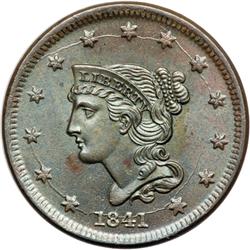 1841 N-5 R3 PCGS graded Genuine.