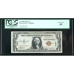 1935-A, $1 World War II Emergency Note. Hawaii.