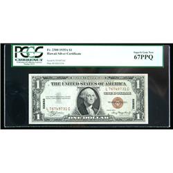 1935-A, $1 World War II Emergency Note. Hawaii.