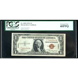 1935-A, $1 World War II Emergency Notes. Hawaii. Five Y