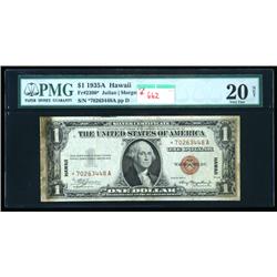 1935-A, $1 World War II Emergency Note. Hawaii Star Not