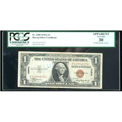 1935-A, $1 World War II Emergency Note. Hawaii.