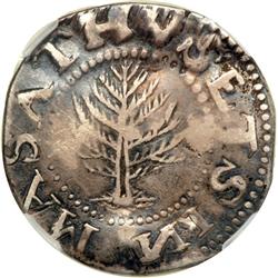 1652 Massachusetts Pine Tree Shilling Noe-10 Rarity-