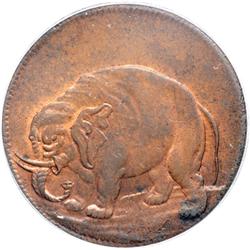 (1672) London Elephant Halfpenny on Thick Planchet Br