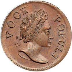 1760 Voce Populi Halfpenny Nelson-3 R-3 The VOOE Var