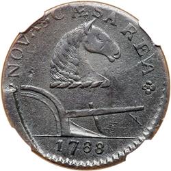 1788 New Jersey Maris 75-bb Rarity-4 NGC graded AU55