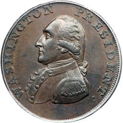 1791 Washington Cent with Small Eagle Reverse BR-1217