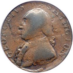(1795) Washington North Wales Halfpenny with Plain Edg