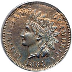1864 Indian Head 1C. Bronze, with L