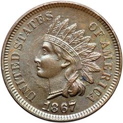 1867/67 Indian Head 1C
