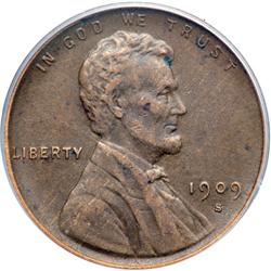 1909-S Lincoln 1C. VDB PCGS EF45