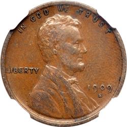 1909-S Lincoln 1C. VDB NGC VF35 BR