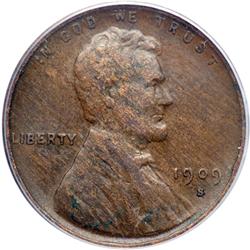 1909-S Lincoln 1C. VDB PCGS VF30