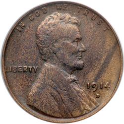 1914-D Lincoln 1C PCGS F15